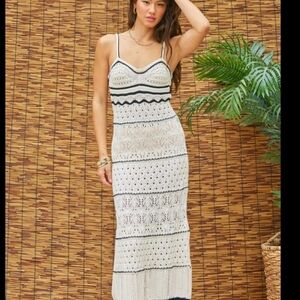 Elegant Crochet Maxi Dress